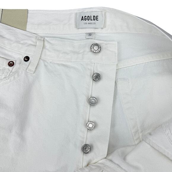 NWT AGOLDE Parker Vintage Cut-Off Short In Dough Size 33 - Picture 5 of 9